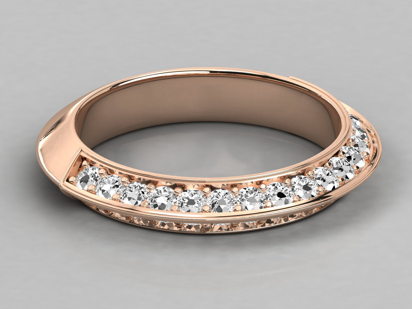 Knifes Edge Diamond Ring