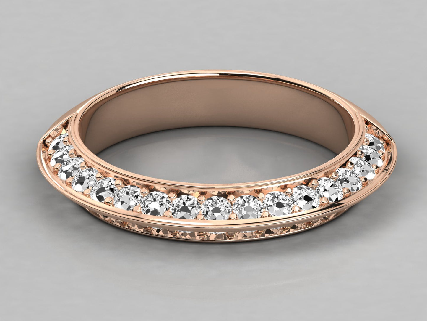Knifes Edge Diamond Ring