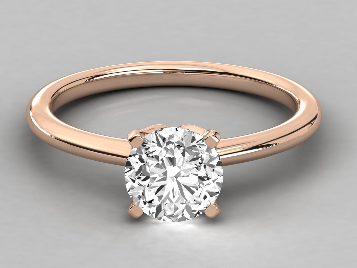 Classic Solitaire Engagement Diamond Ring