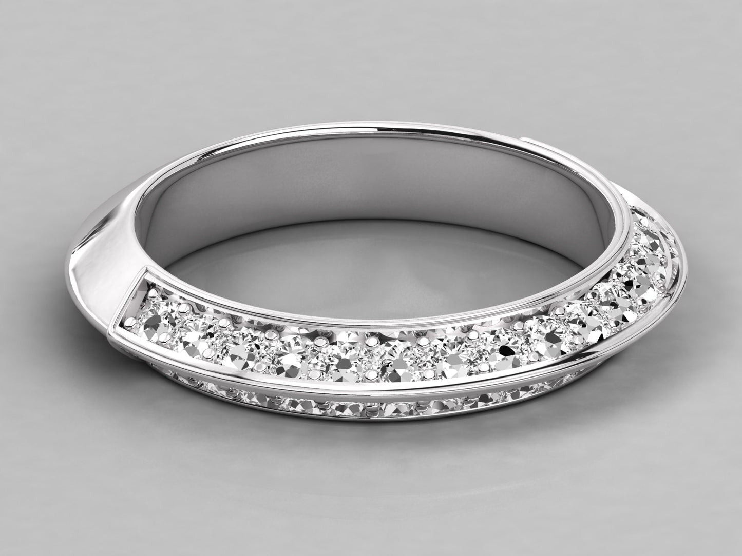 Knifes Edge Diamond Ring