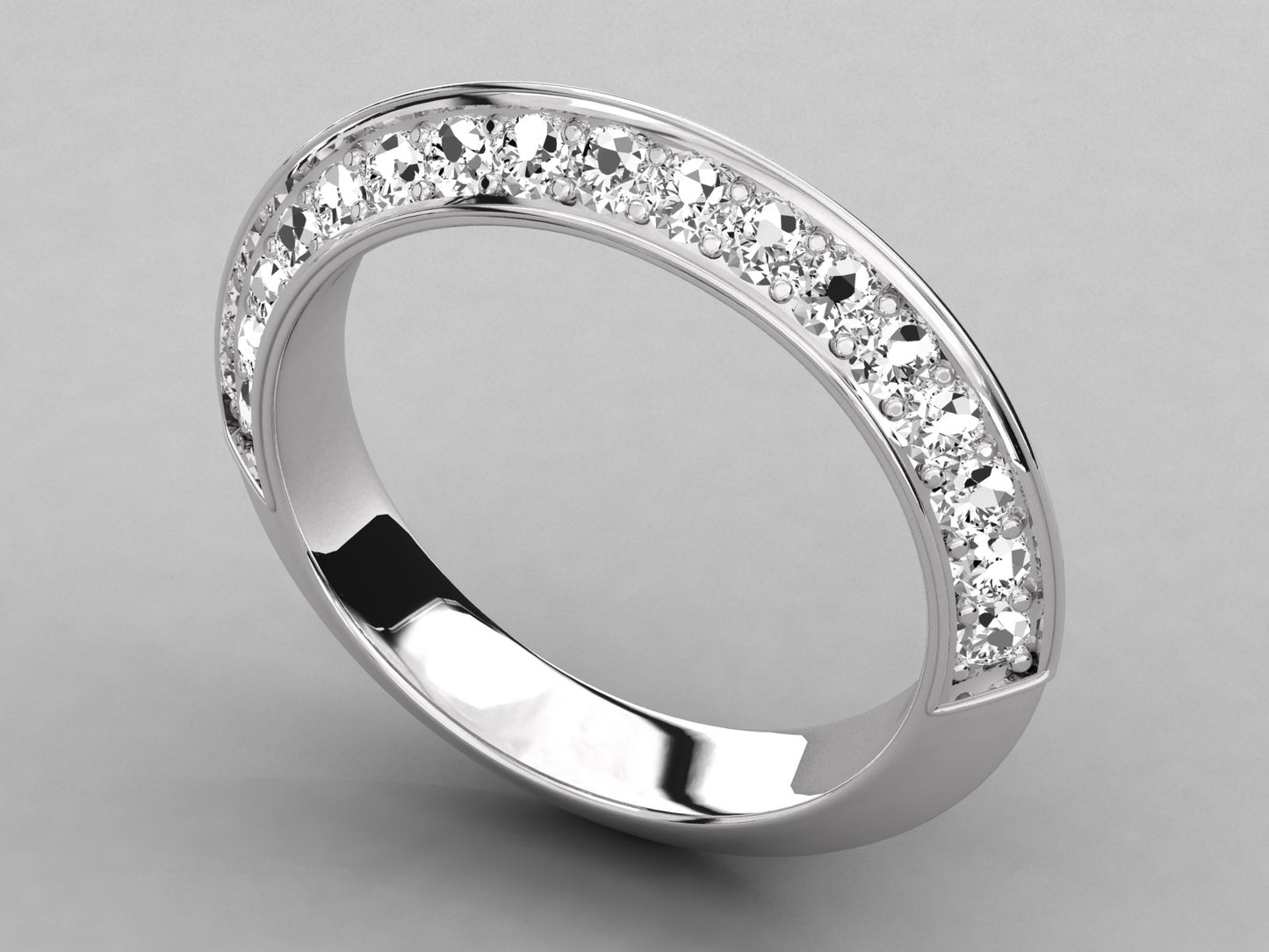 Knifes Edge Diamond Ring