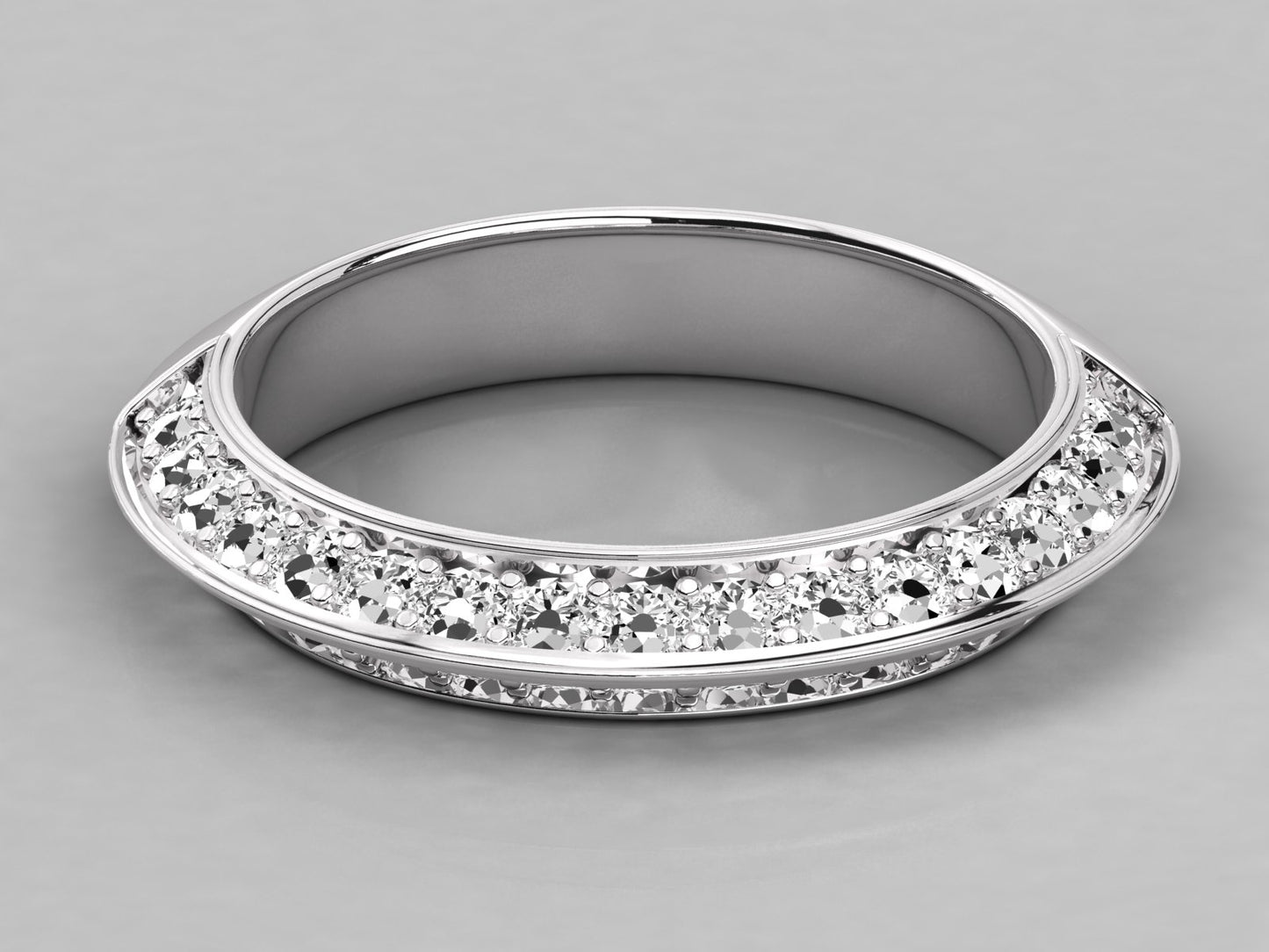 Knifes Edge Diamond Ring