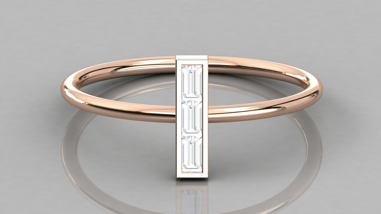 Baguette Channel Diamond Ring