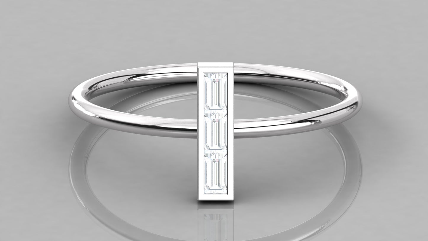 Baguette Channel Diamond Ring