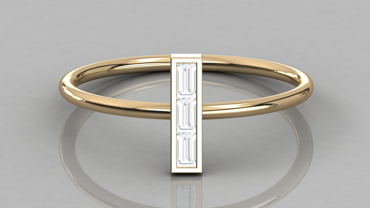 Baguette Channel Diamond Ring