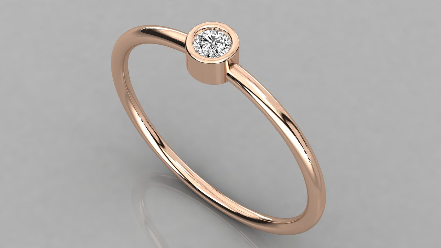 Bezel Diamond Ring