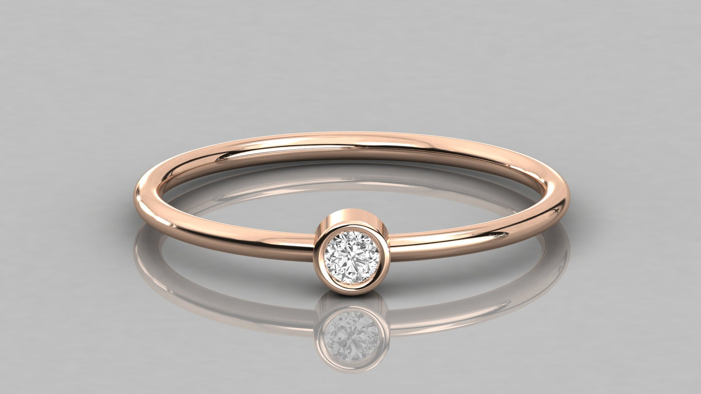 Bezel Diamond Ring