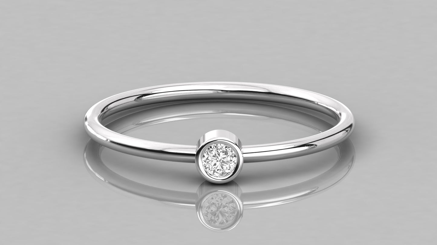Bezel Diamond Ring