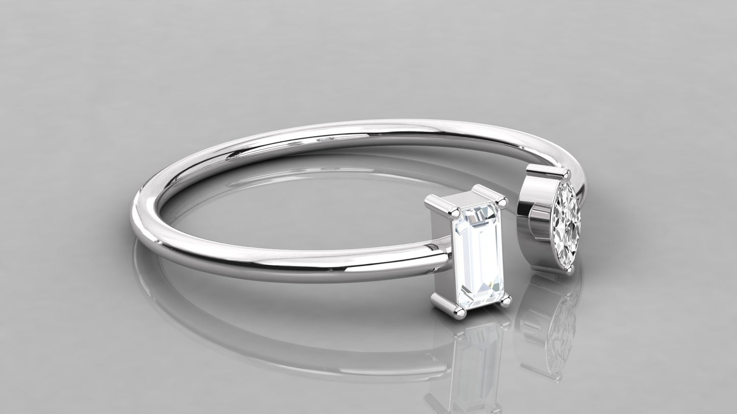 Twin Diamond Ring