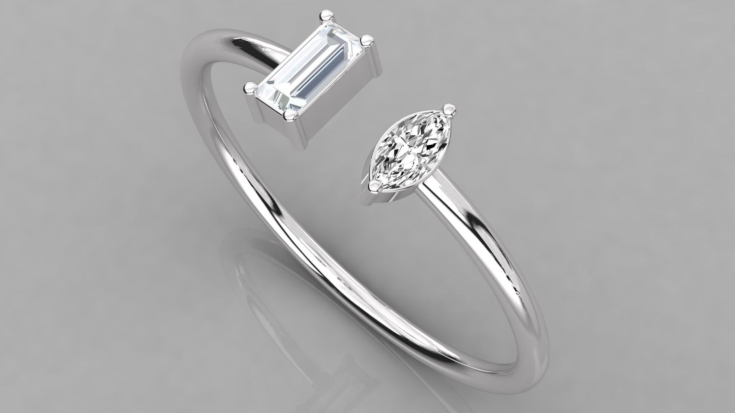 Twin Diamond Ring