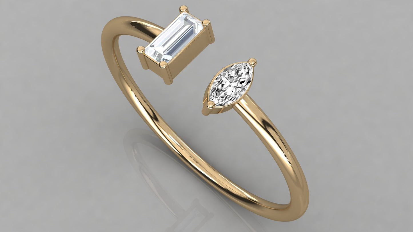 Twin Diamond Ring