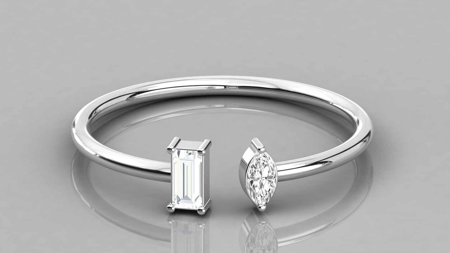Twin Diamond Ring
