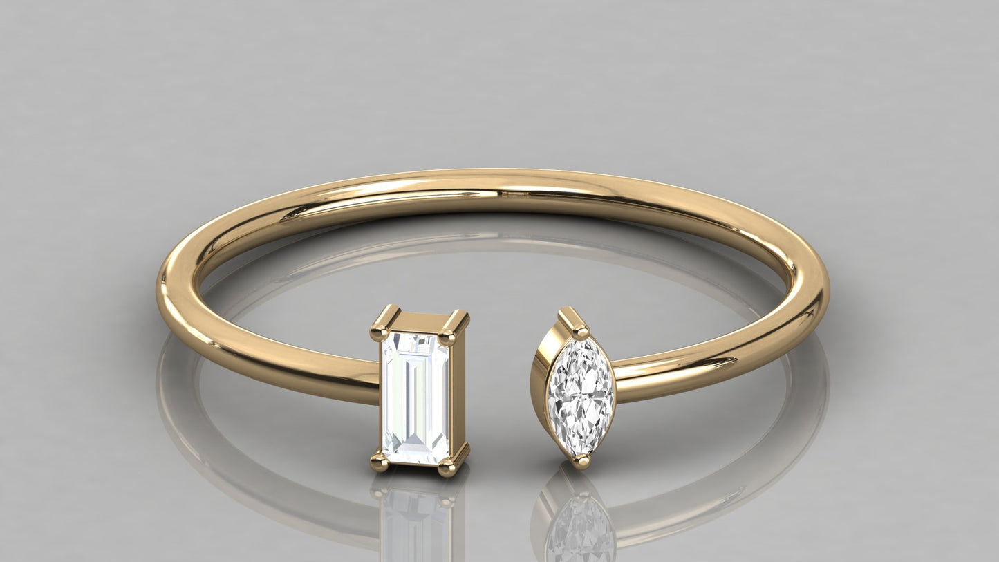 Twin Diamond Ring