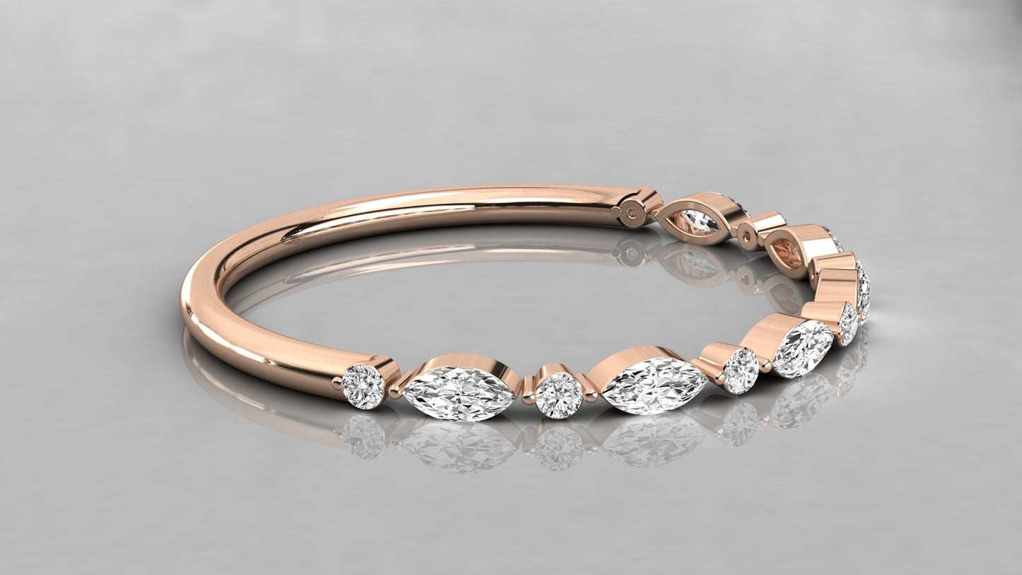 Marquise Accented Diamond Ring