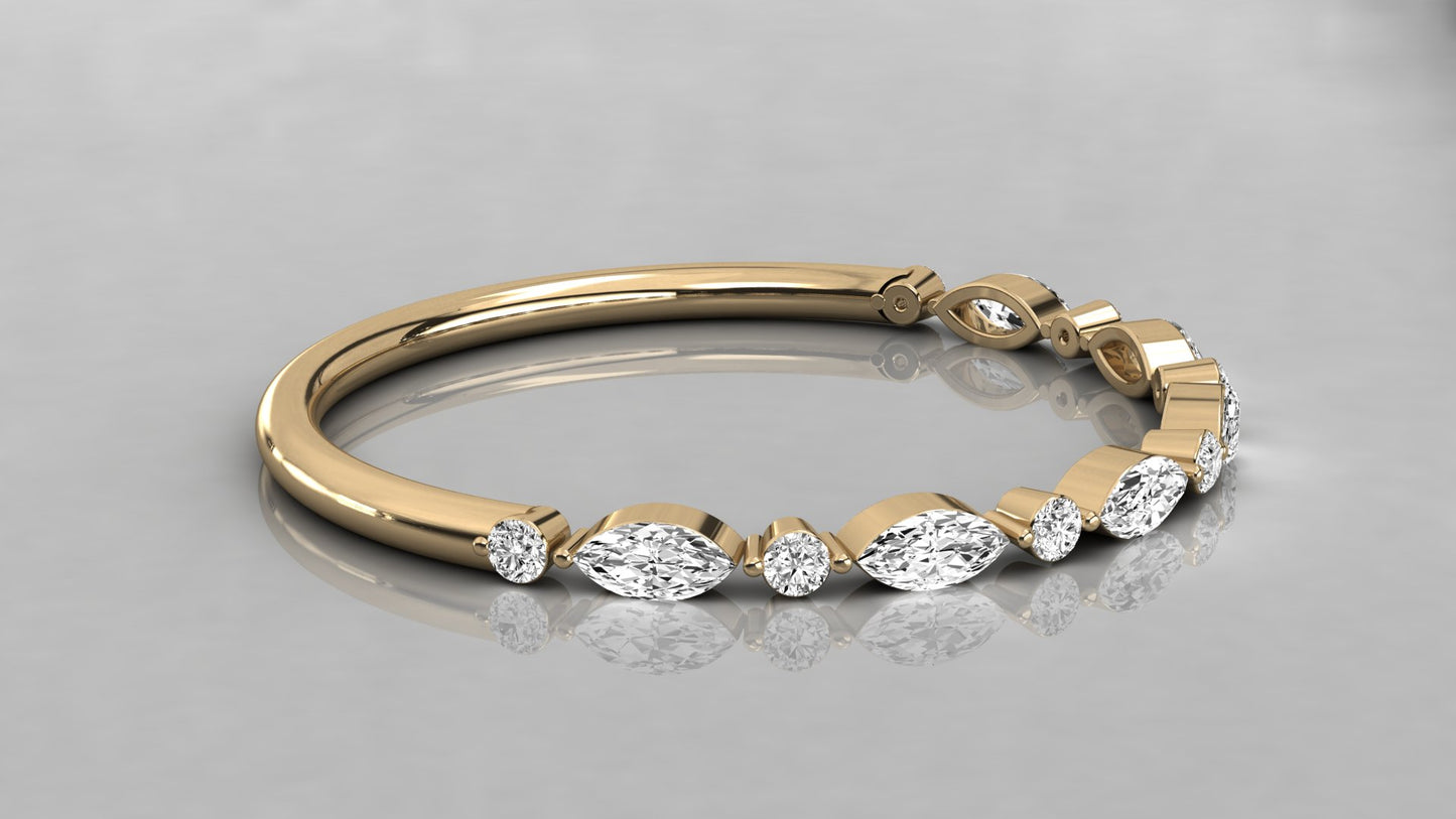 Marquise Accented Diamond Ring