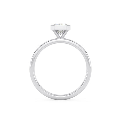 1.0ct 1ct emerald cut diamond white gold wedding engagement ring MICAH JAKOB