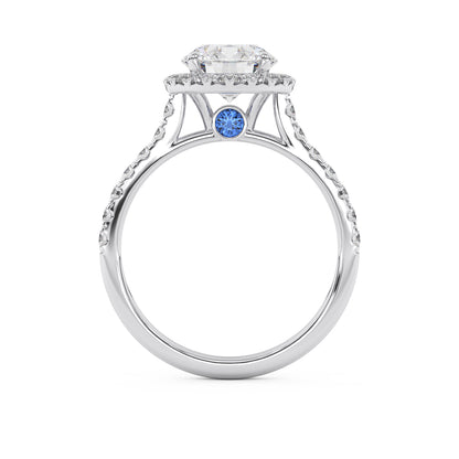 1.8ct halo round diamond white gold wedding engagement ring MICAH JAKOB