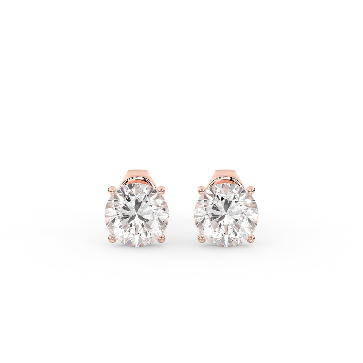 Martini Stud Diamond Earrings 1.0cttw