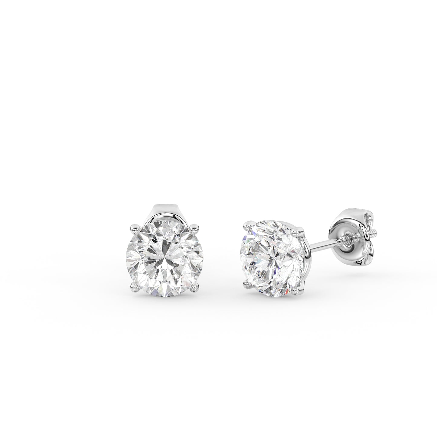 Martini Stud Diamond Earrings 1.0cttw