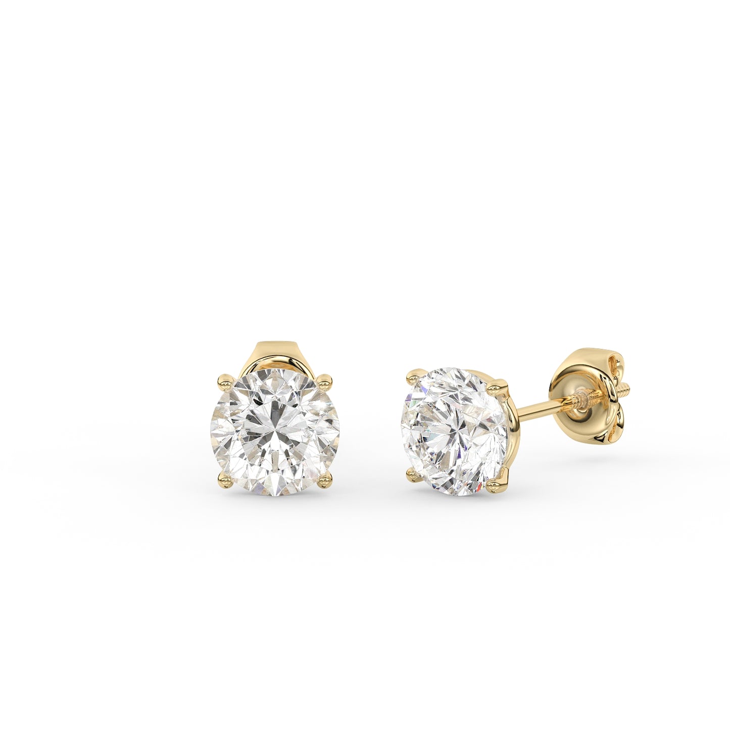 Martini Stud Diamond Earrings 1.0cttw