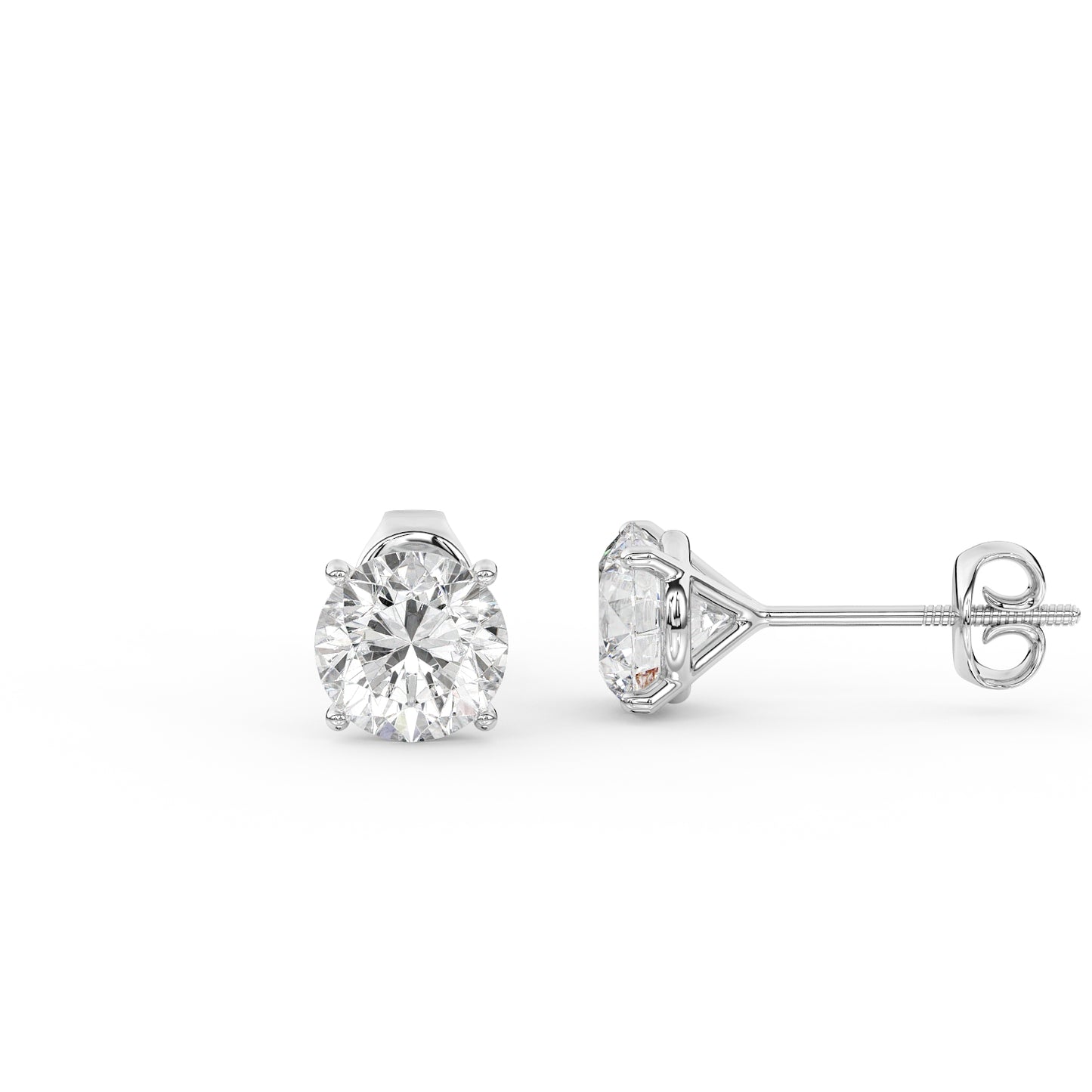 Martini Stud Diamond Earrings 1.0cttw
