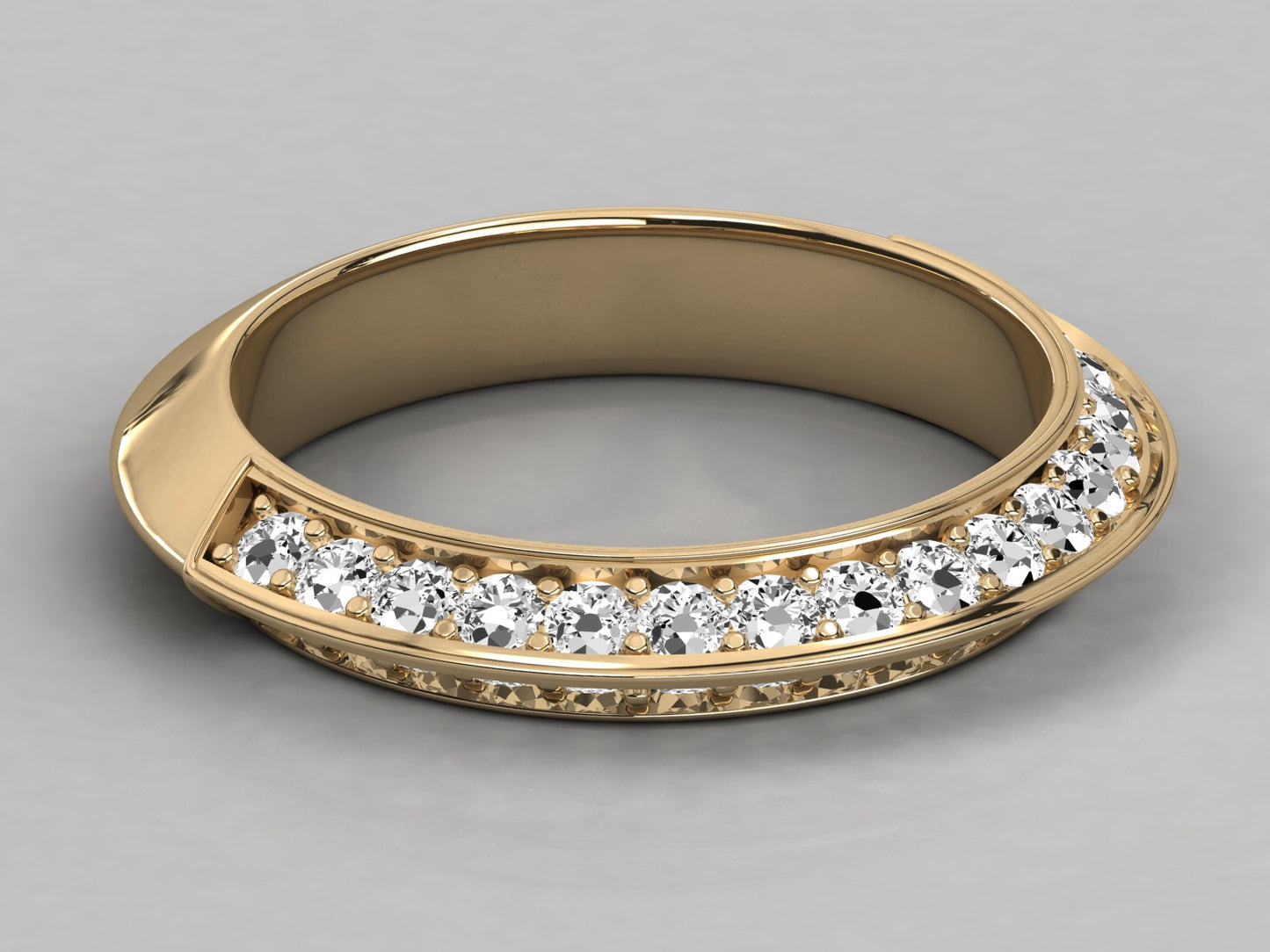 Knifes Edge Diamond Ring