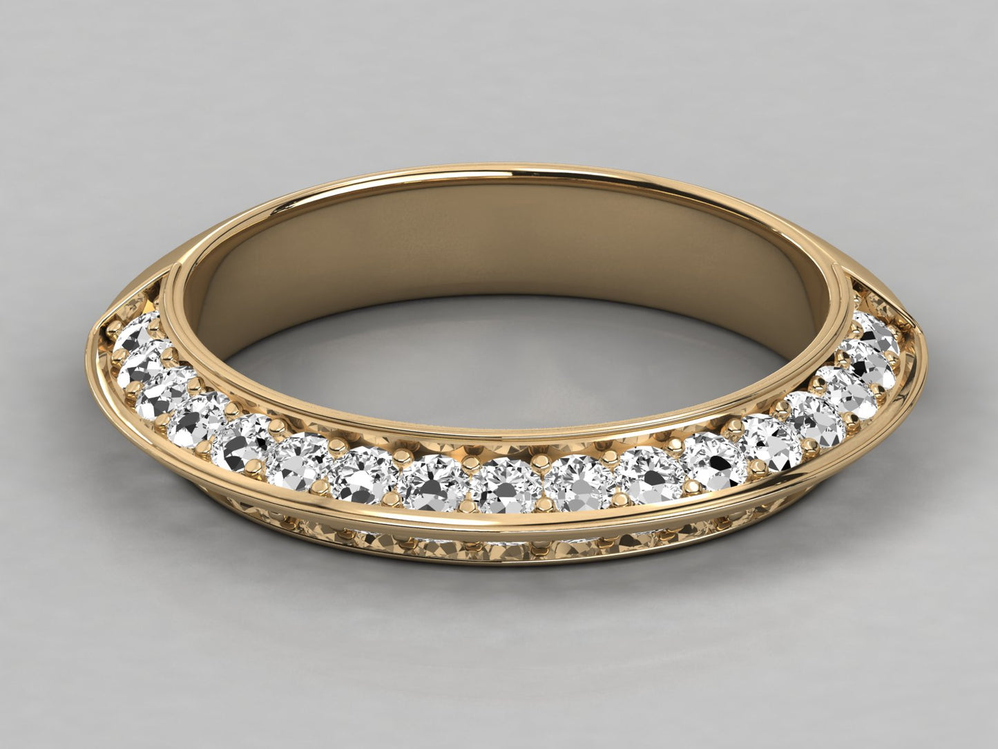 Knifes Edge Diamond Ring