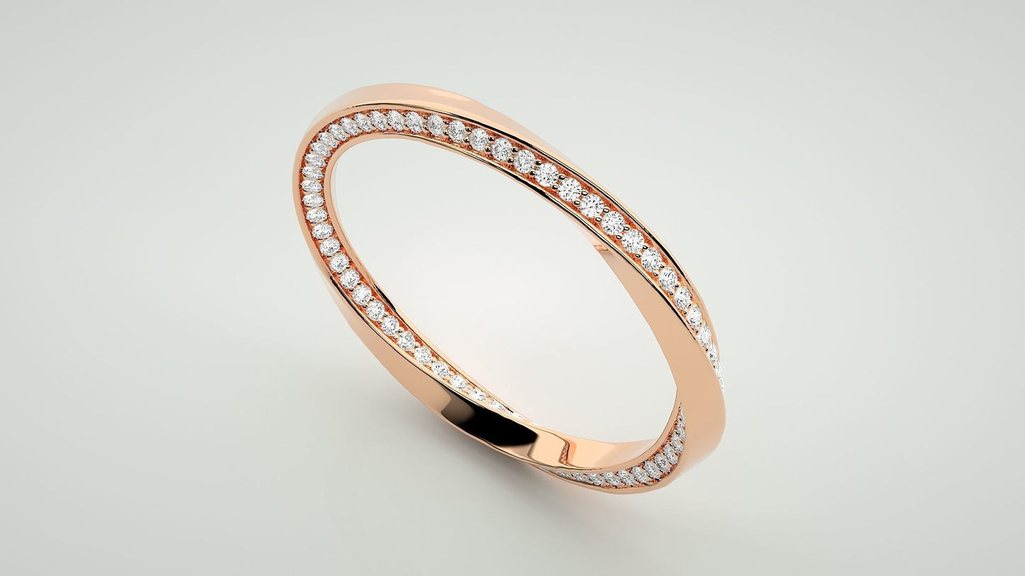 Diamond Curve Ring