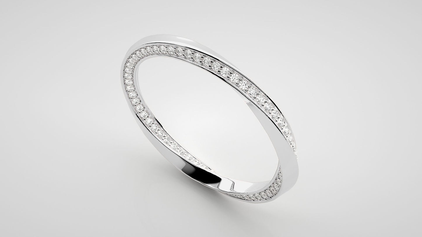 Diamond Curve Ring