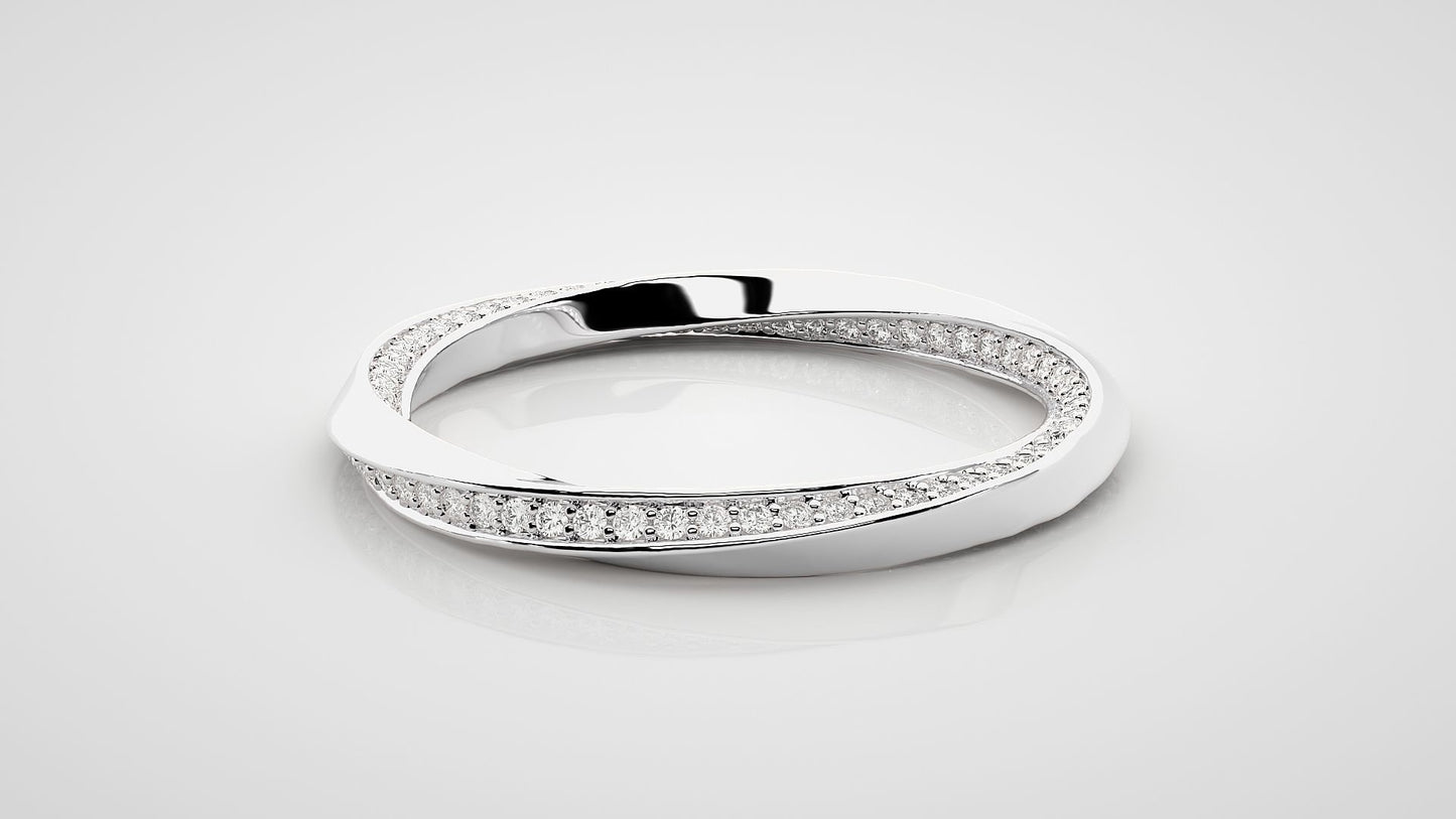 Diamond Curve Ring